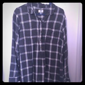 Old Navy Plaid Shirt Dress